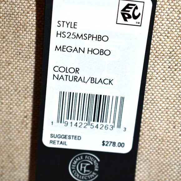 Rebecca Minkoff Megan Hobo Bag in Natural/Black #HS25MSPHBO NWT - Picture 7 of 8